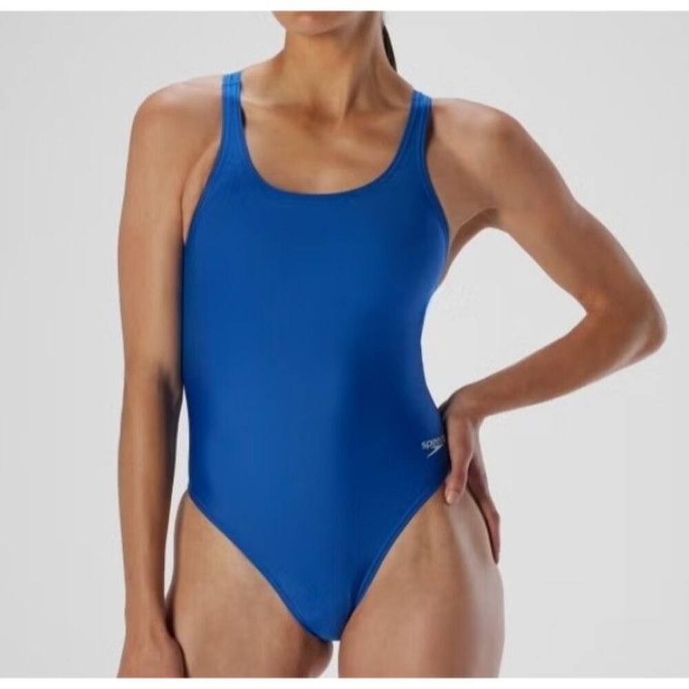 SPEEDO Women's ProLT Super Proback Solid One Piece Blue Sz 38 New